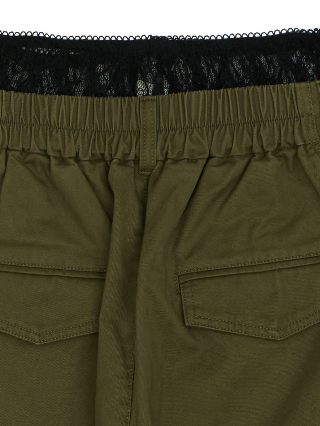 MILITARY SLIT LACE CARGO PANTS