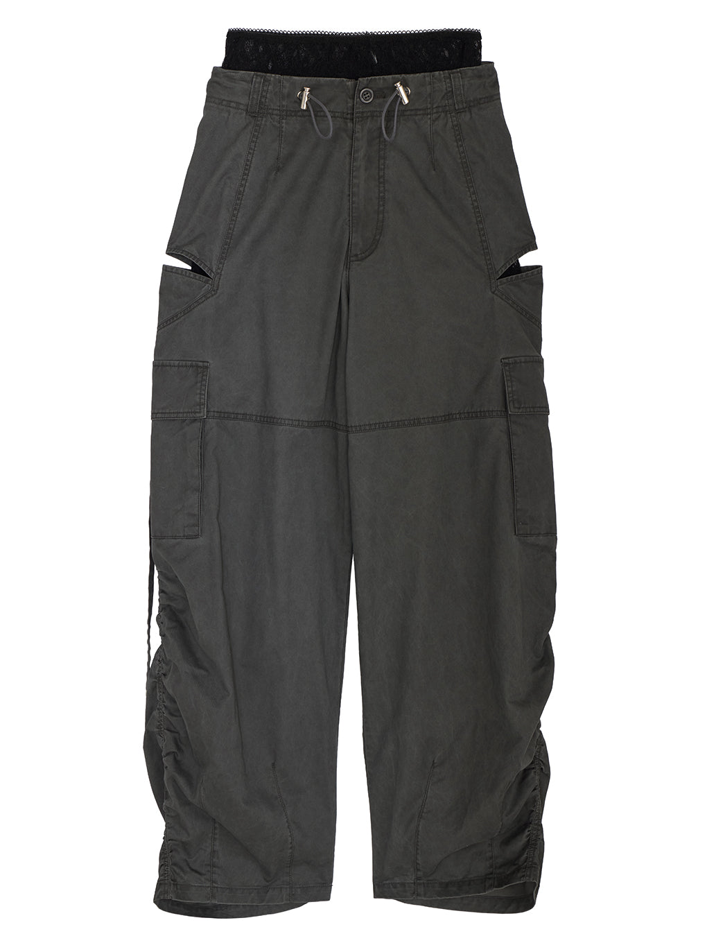MILITARY SLIT LACE CARGO PANTS