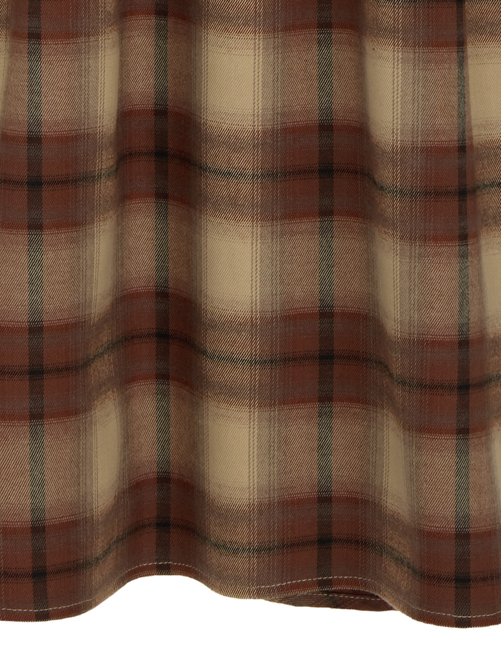 UND DRAPE CHECK SKIRT