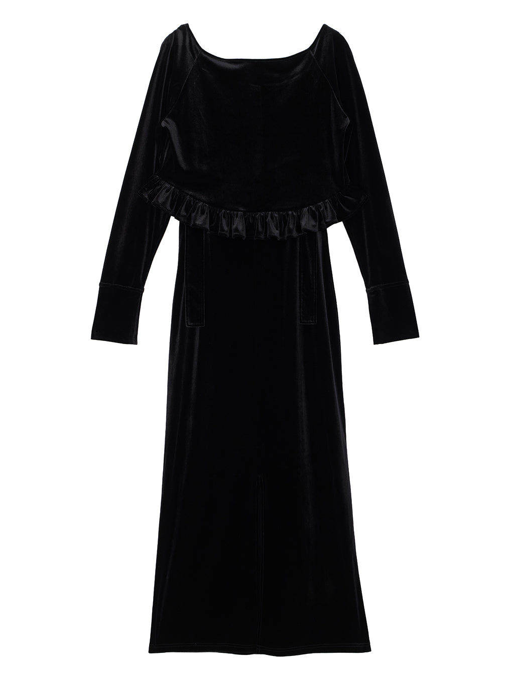 UND OFF SHOULDER VELOUR CARDIGAN SET DRESS