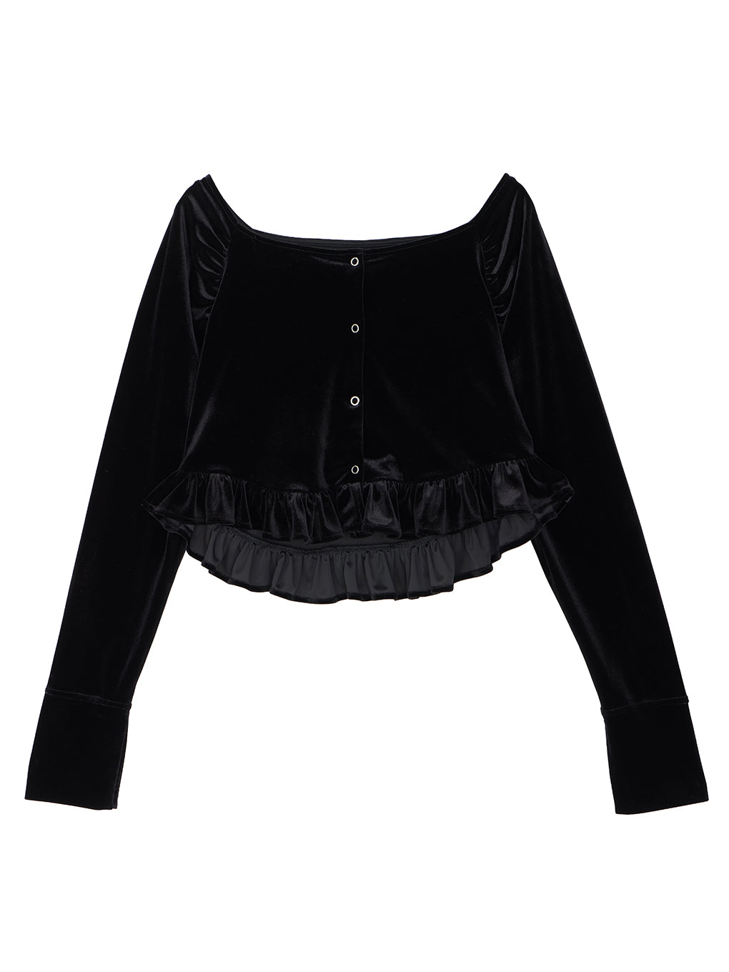 UND OFF SHOULDER VELOUR CARDIGAN SET DRESS