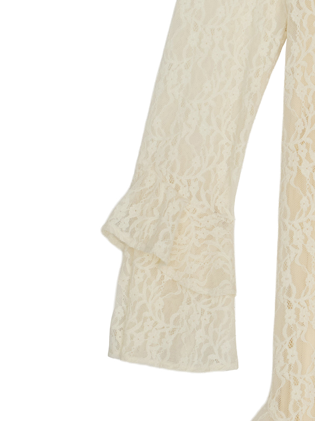 UND 2WAY CUT LACE FRILL DRESS