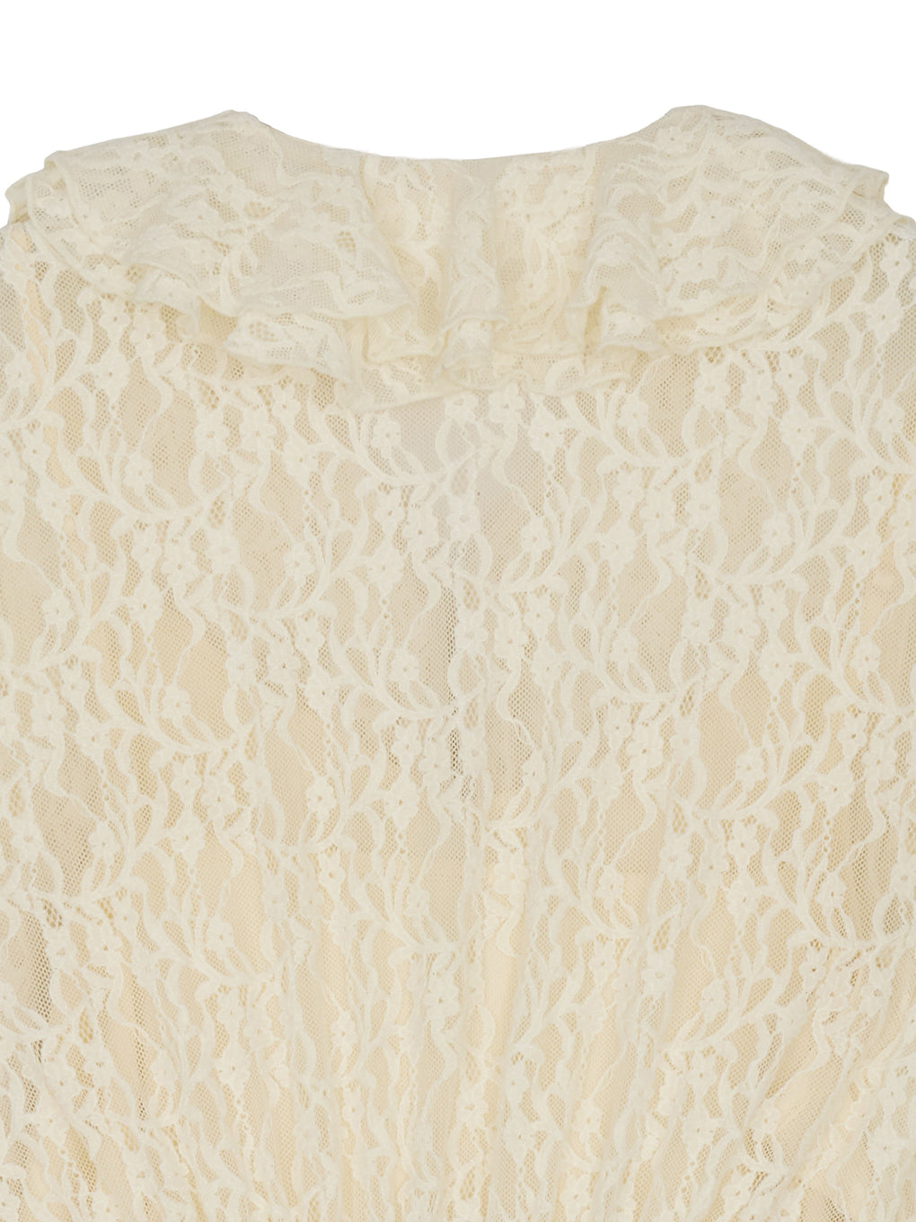 UND 2WAY CUT LACE FRILL DRESS