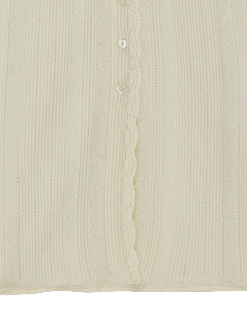 UND PIN TUCK LACE LIKE  KNIT TOP