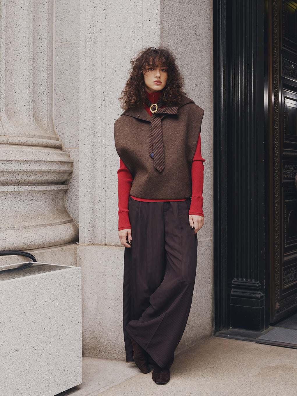 COMPACT WOOL BLEND VEST