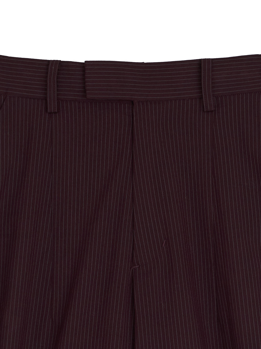 UND PINSTRIPE BARREL SILHOUETE PANTS