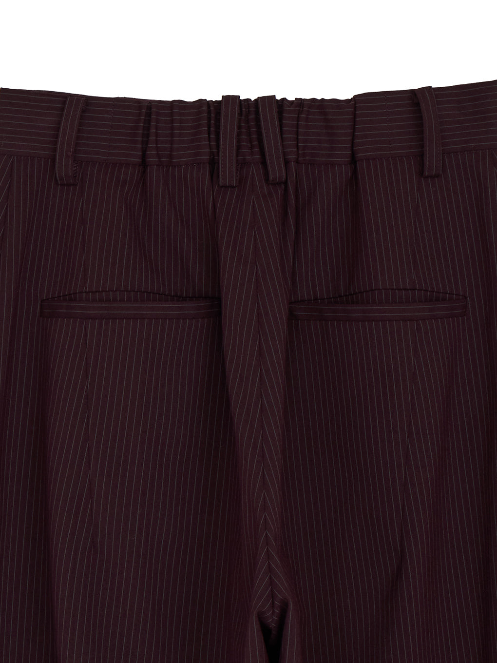 UND PINSTRIPE BARREL SILHOUETE PANTS