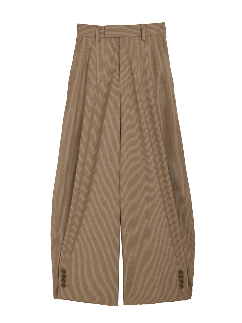 UND PINSTRIPE BARREL SILHOUETE PANTS