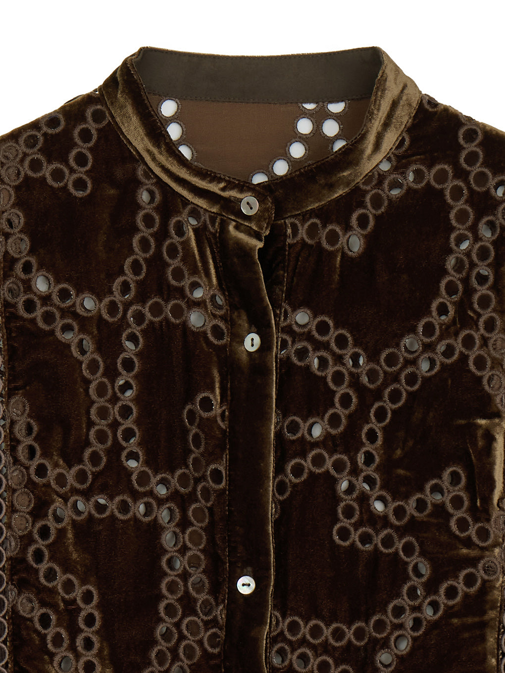 UND HEART EMBROIDERY OVER SHIRT