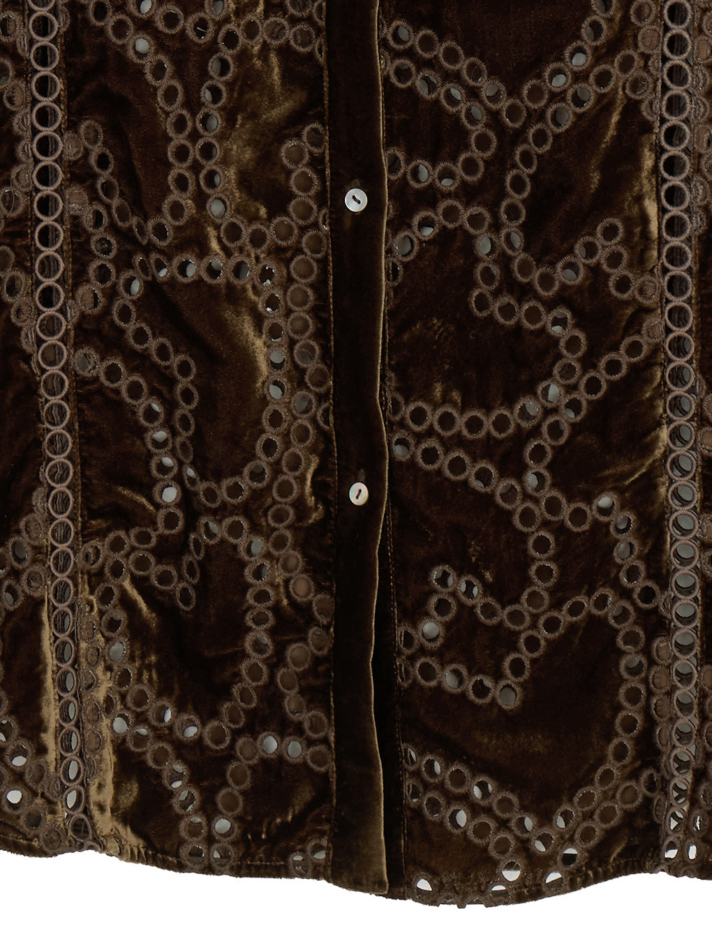 UND HEART EMBROIDERY OVER SHIRT
