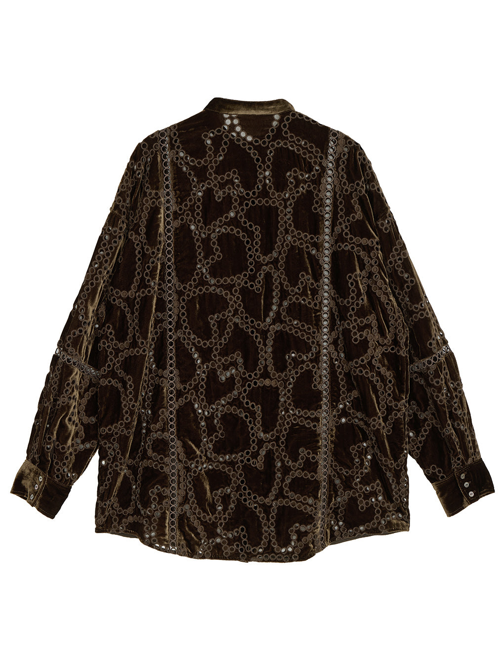 UND HEART EMBROIDERY OVER SHIRT
