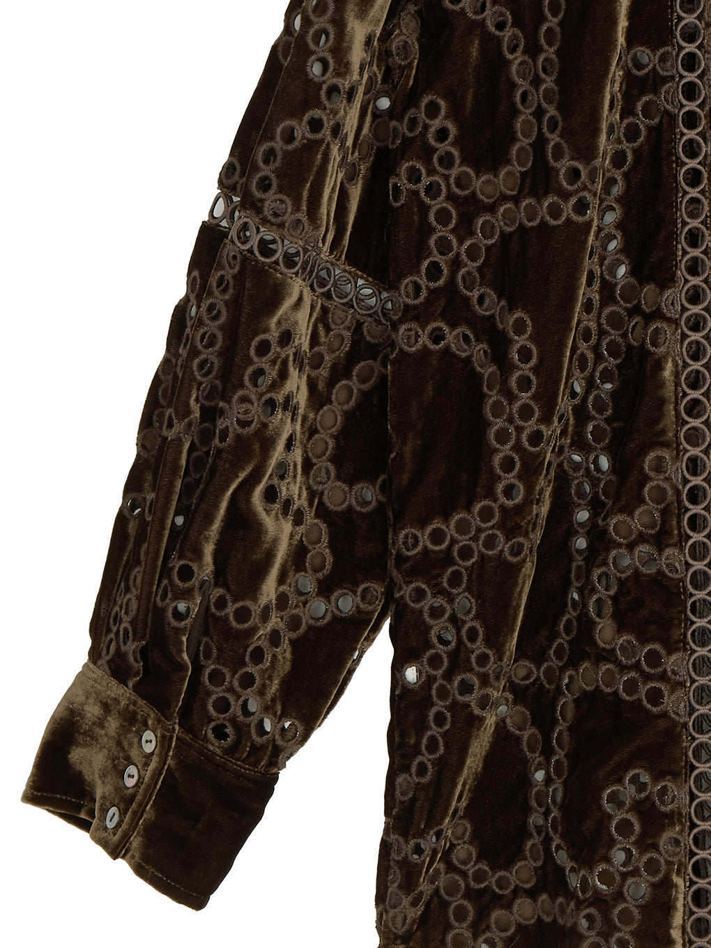 UND HEART EMBROIDERY OVER SHIRT