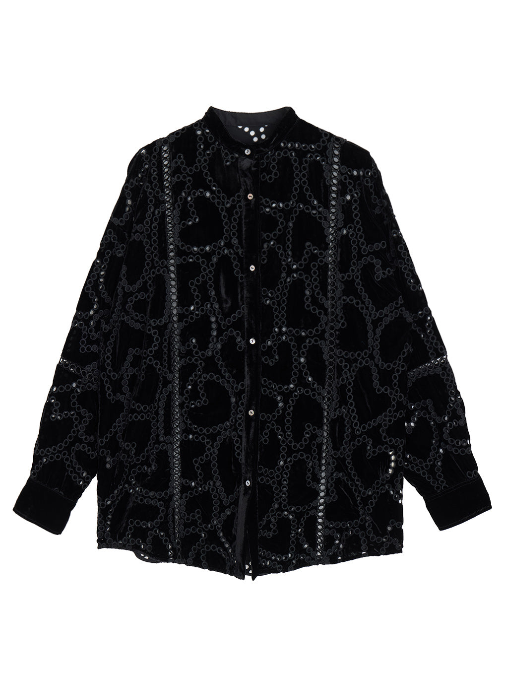UND HEART EMBROIDERY OVER SHIRT