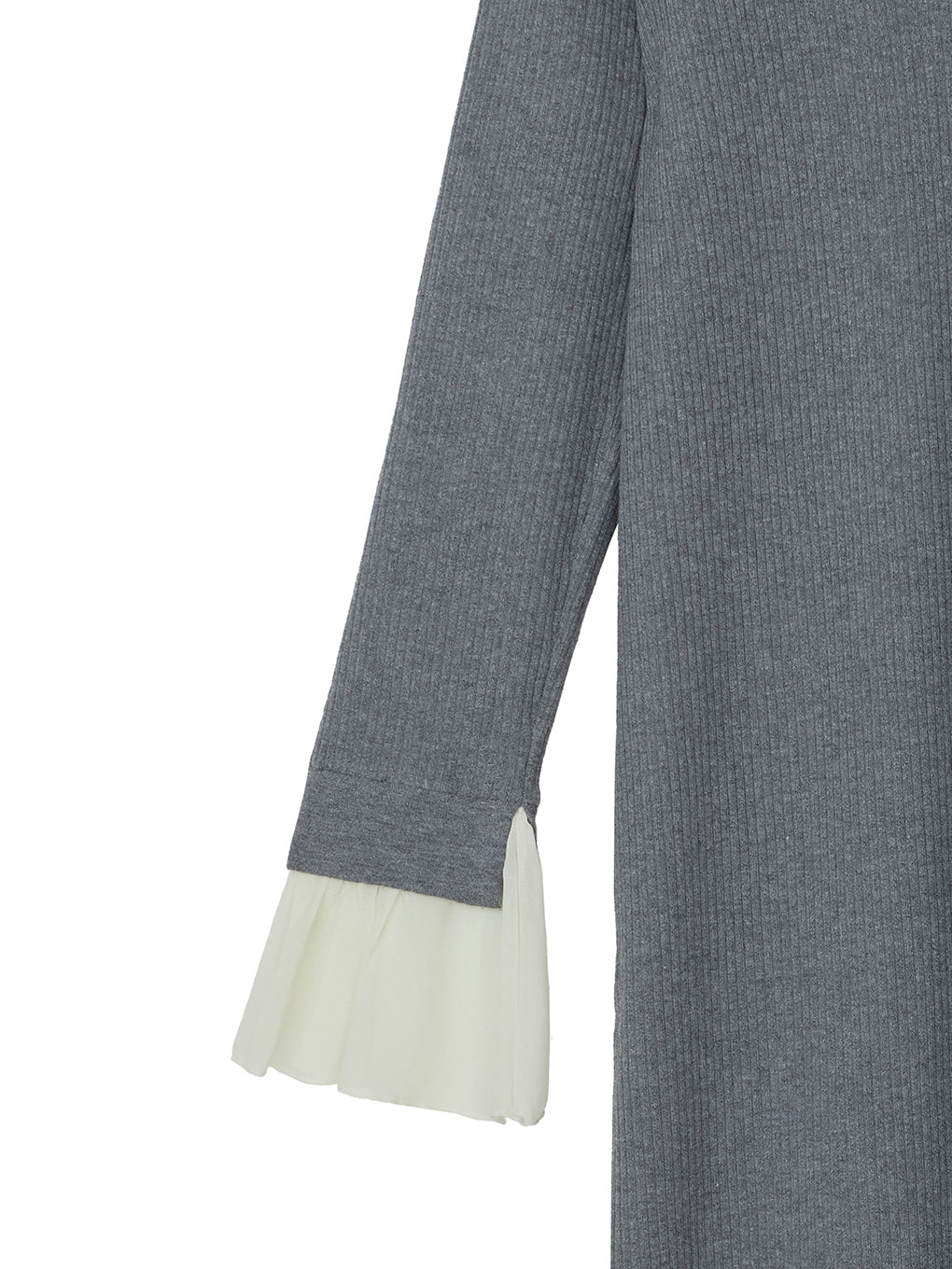 UND 2WAY RUFFLE COLLAR KNIT DRESS