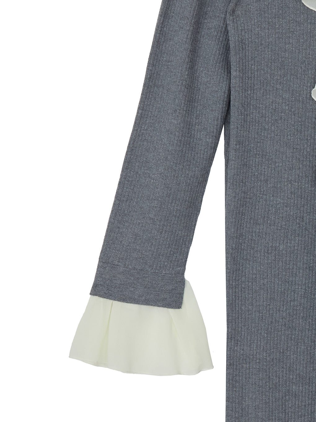 UND 2WAY RUFFLE COLLAR KNIT DRESS