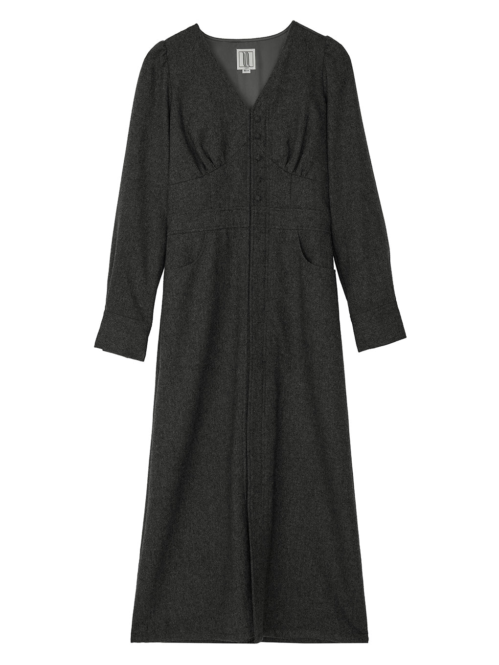 UND MELANGE FLANNEL DRESS