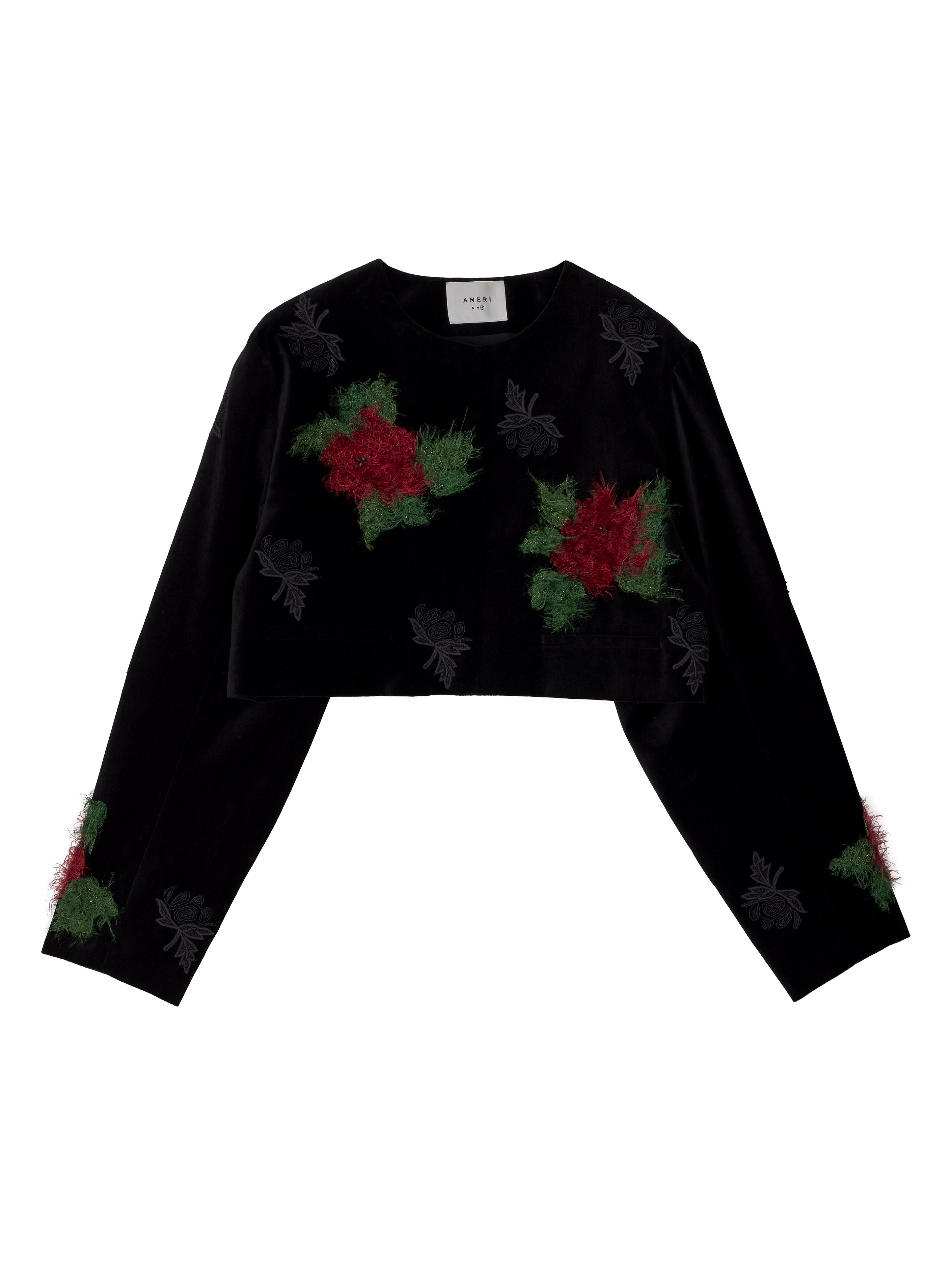 UND FLOWER RAISED EMBROIDERY TOP