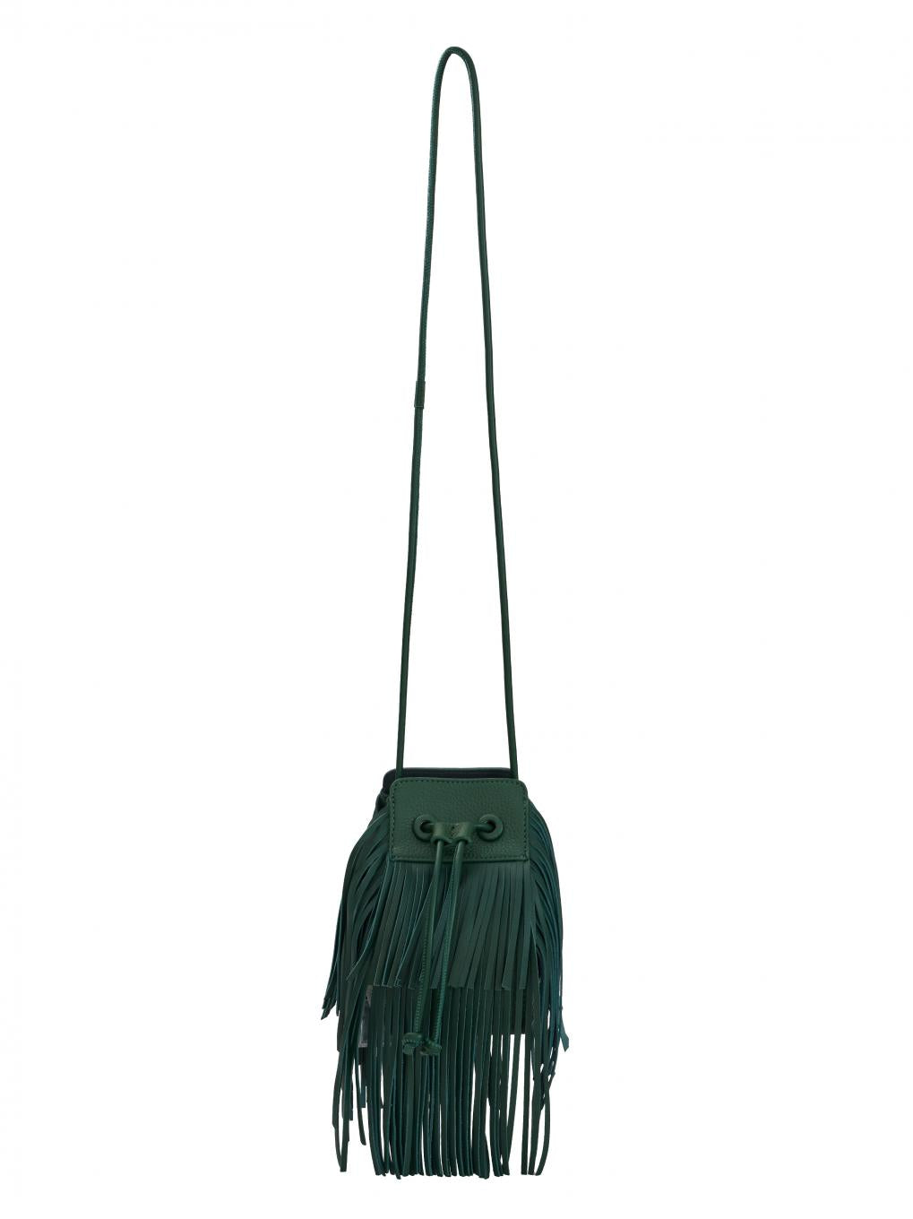 FRINGE POUCH SHOULDER BAG