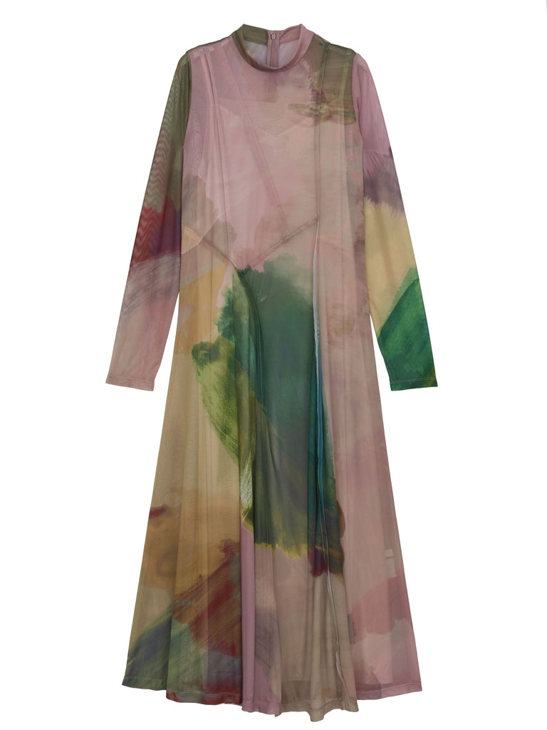 ELIZABETH STAINED GLASS SHEER DRESS