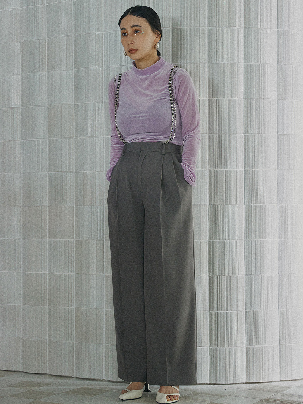 UND BIJOU SUSPENDER PANTS