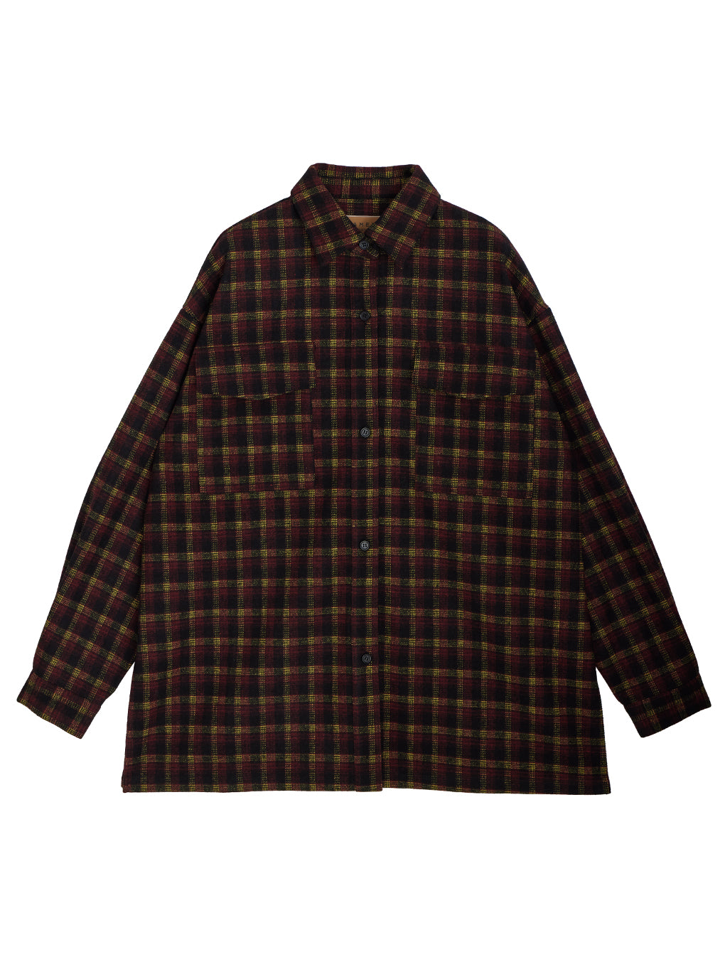 UND CHECK WOOL OVER SHIRT