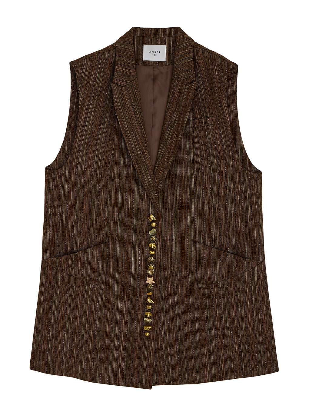 UND MANY MOTIF BUTTON VEST