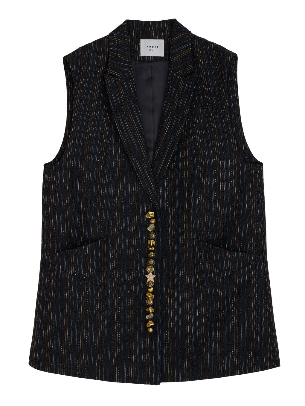 UND MANY MOTIF BUTTON VEST