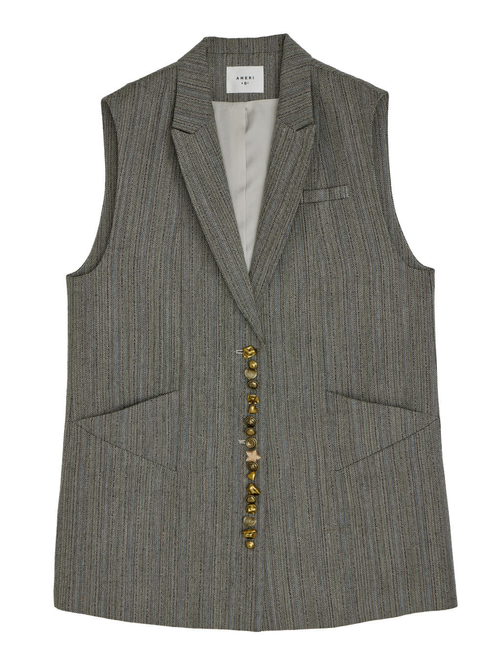 UND MANY MOTIF BUTTON VEST