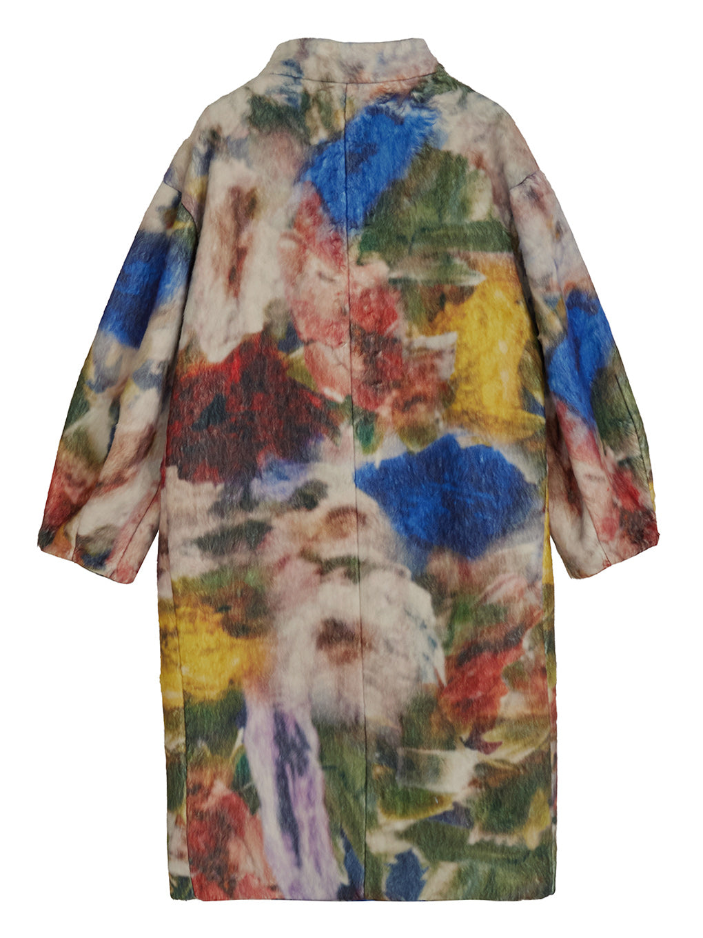 UND TEXTURE ART FLOWER SHAGGY COAT