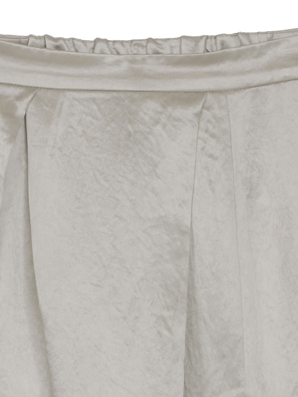 HEAVY SATIN ASYMMETRY TACK SKIRT