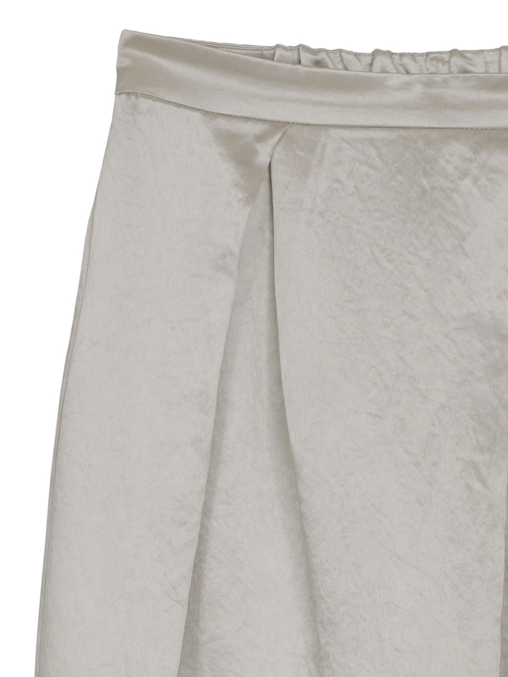 HEAVY SATIN ASYMMETRY TACK SKIRT