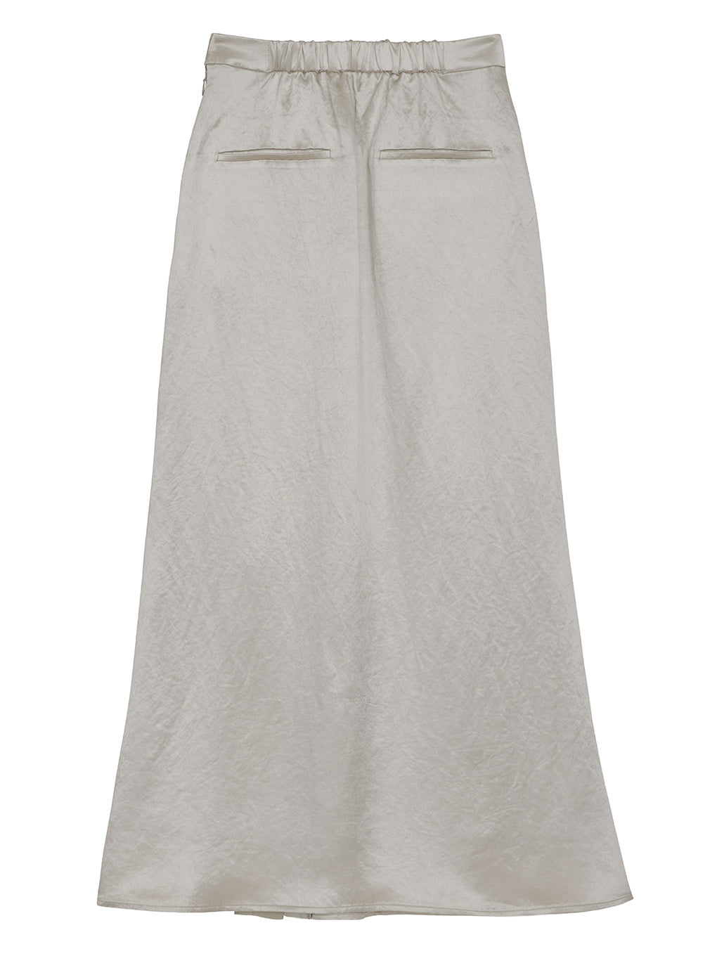 HEAVY SATIN ASYMMETRY TACK SKIRT