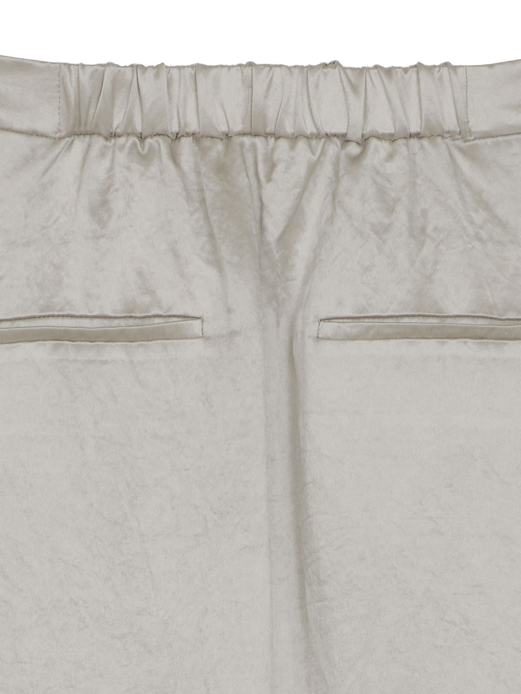 HEAVY SATIN ASYMMETRY TACK SKIRT