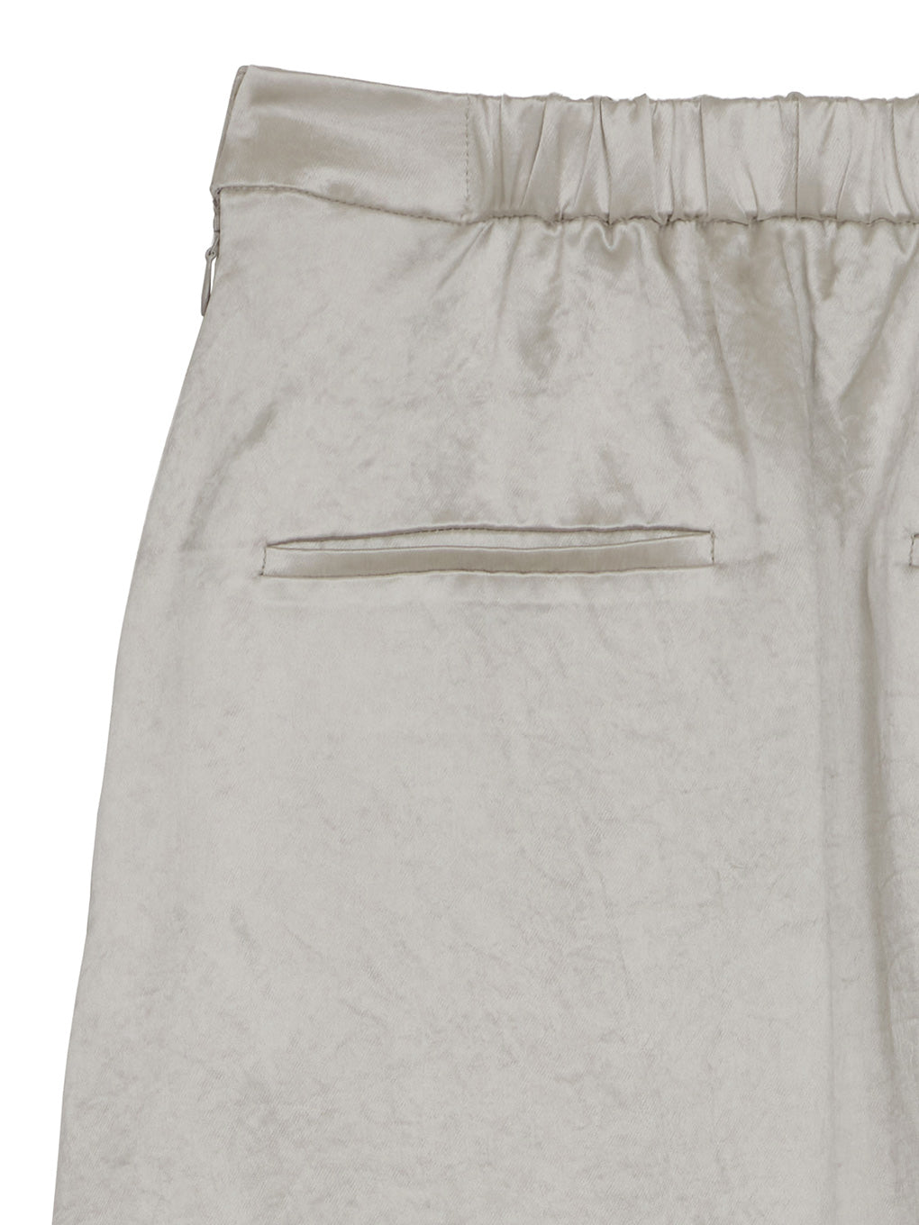 HEAVY SATIN ASYMMETRY TACK SKIRT