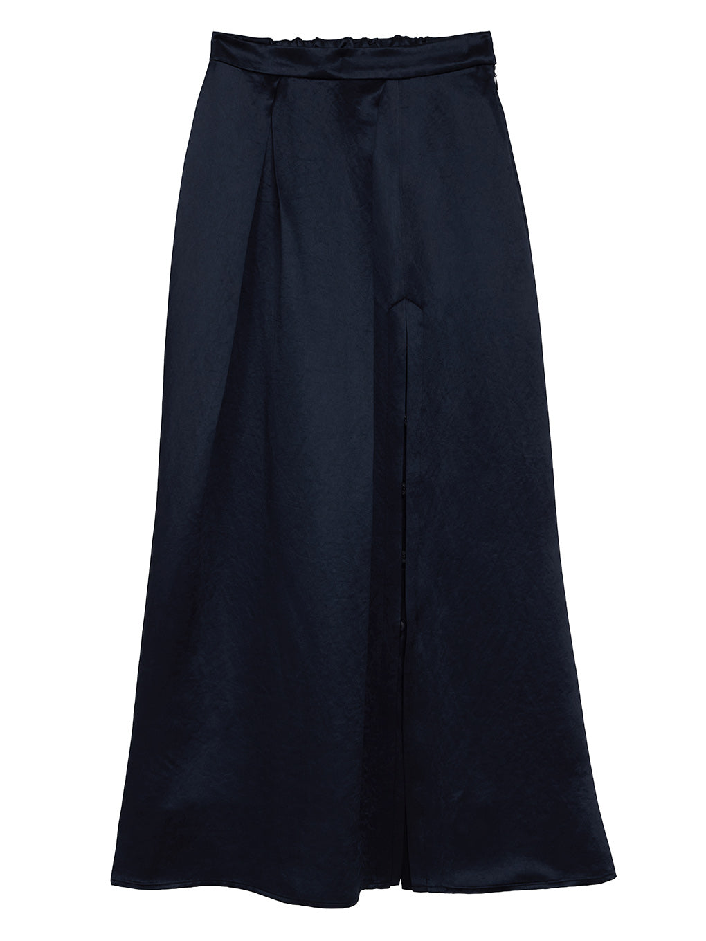 HEAVY SATIN ASYMMETRY TACK SKIRT