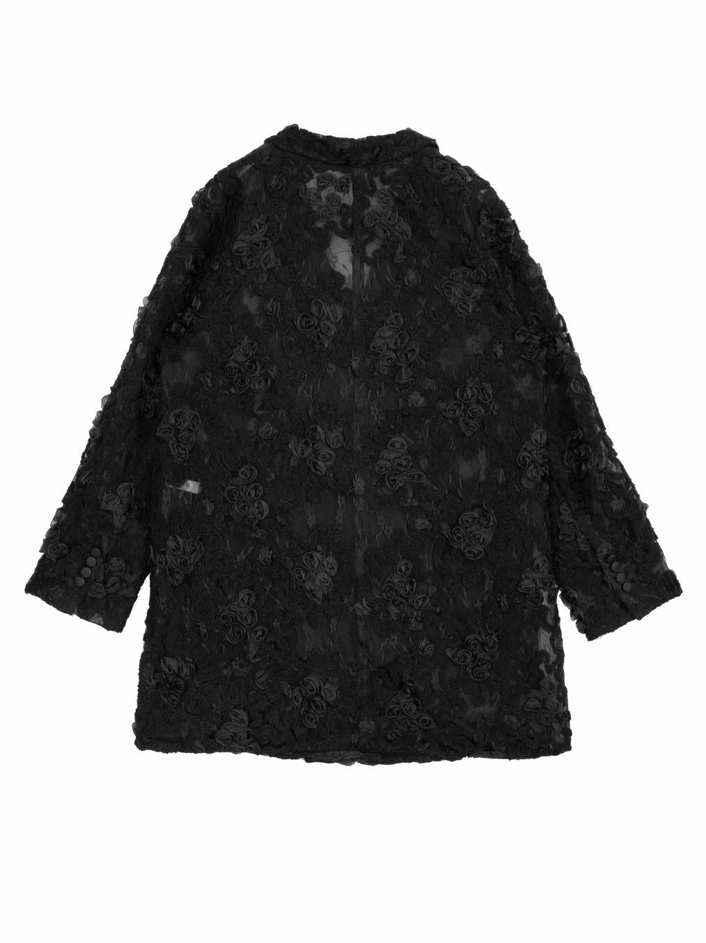 FLOWER MIX LACE SHEER JACKET