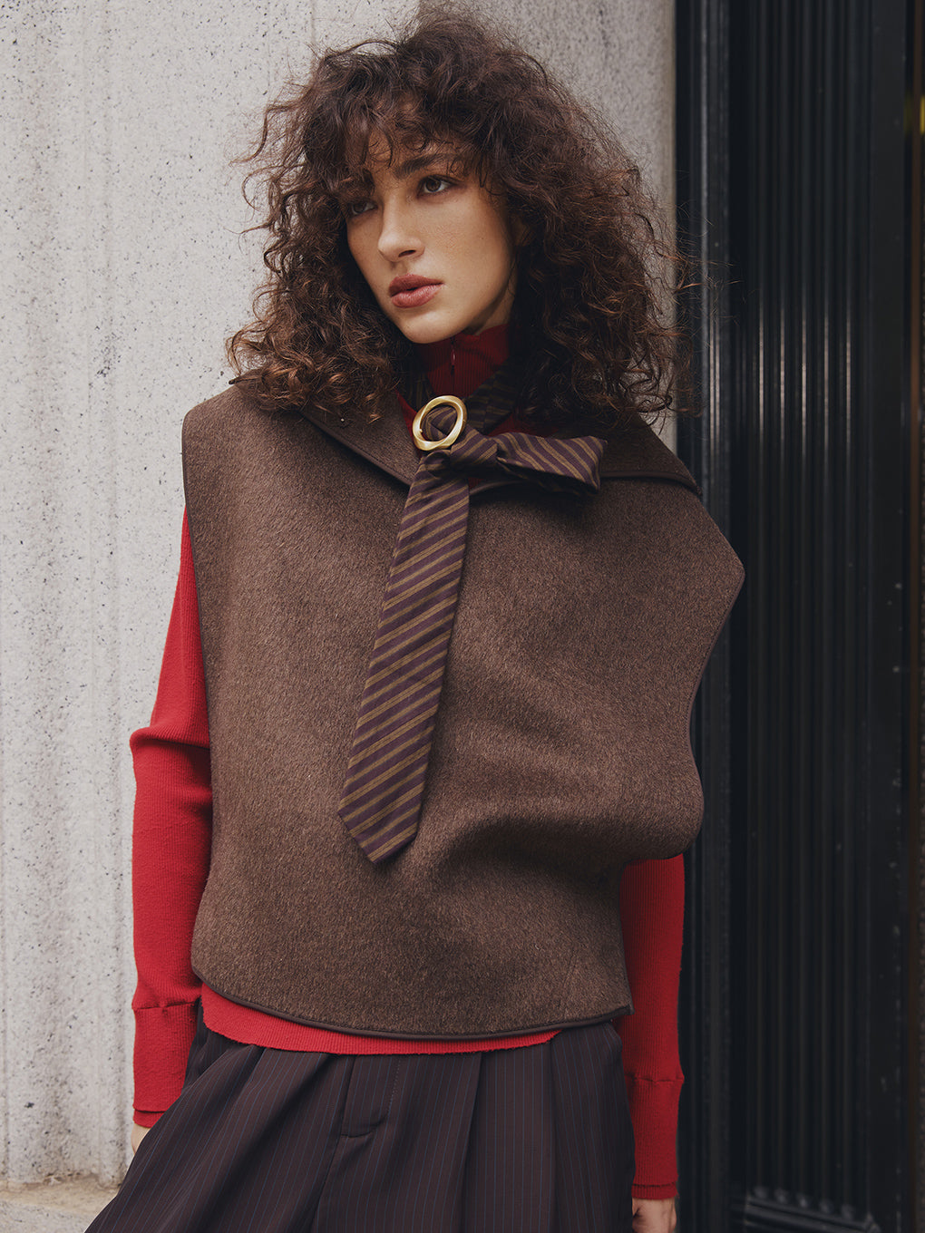 COMPACT WOOL BLEND VEST