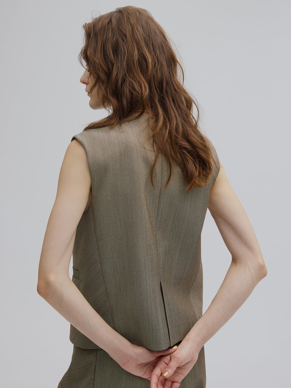 RANDOM HERRINGBONE VEST