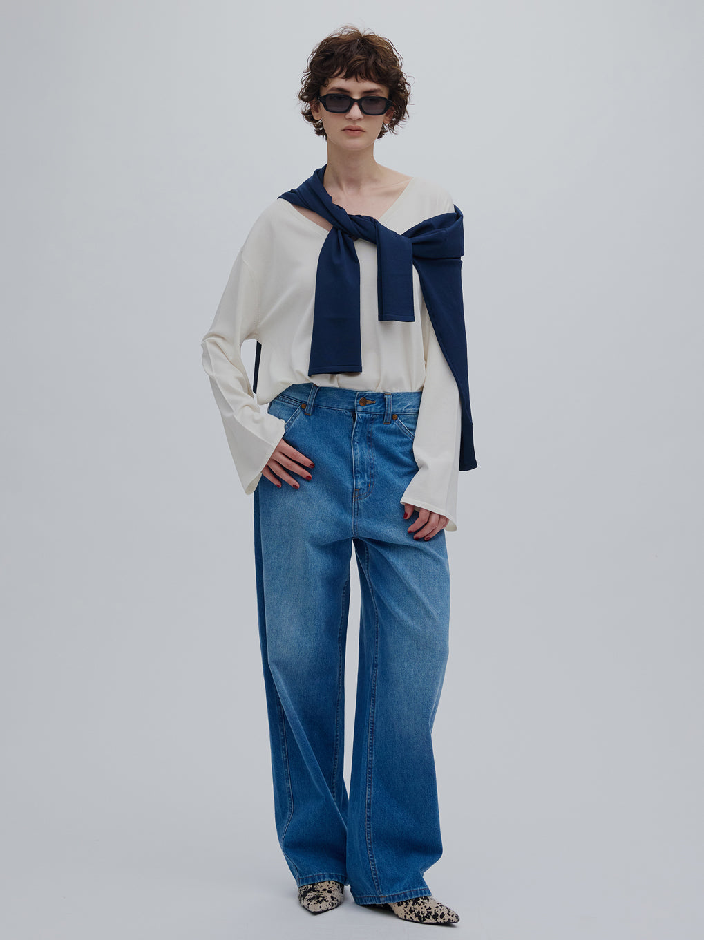 LOW BASIC 2WAY OVER KNIT TOP