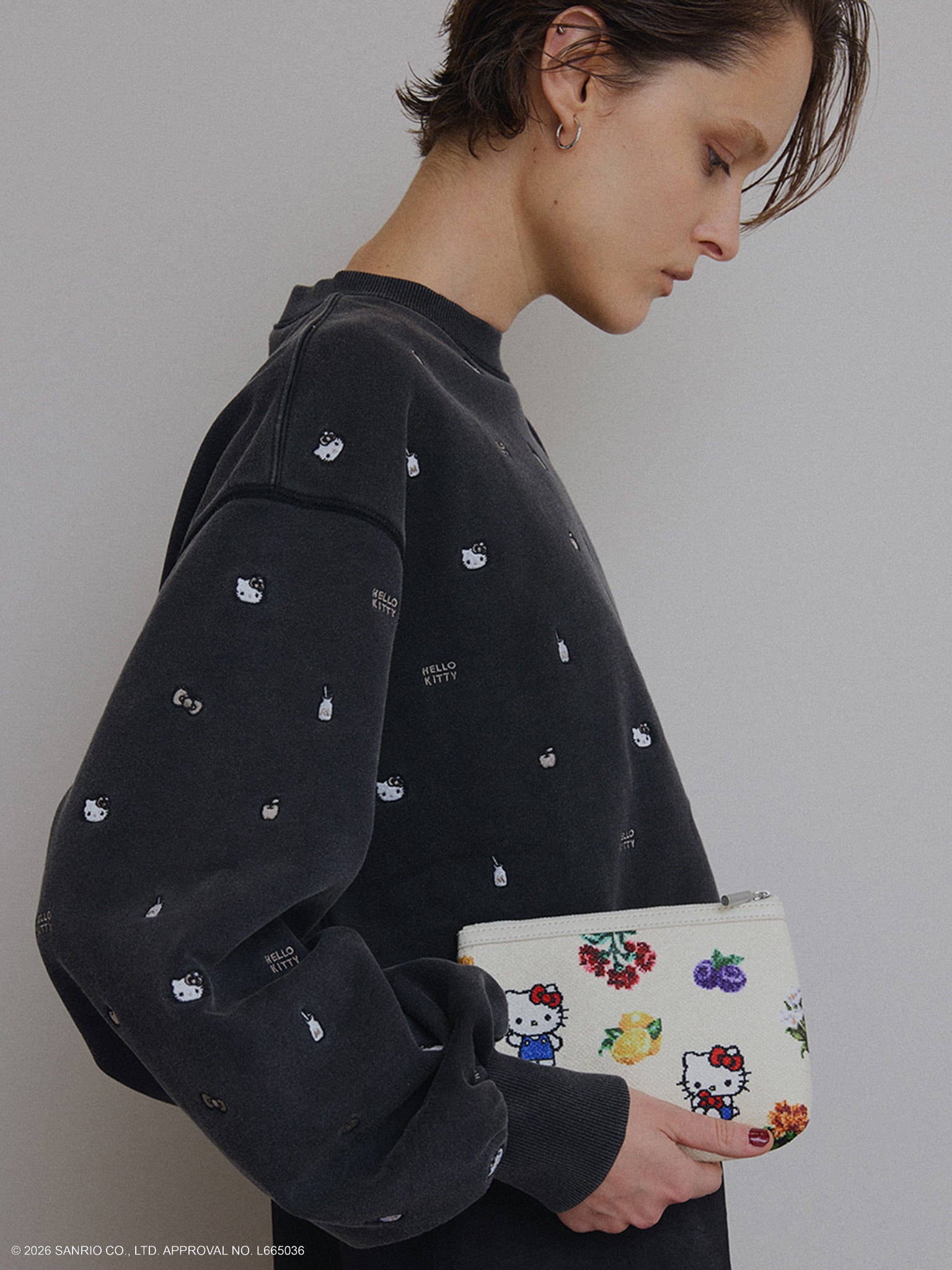 HELLO KITTY×Ameri PIXEL PATTERN POUCH