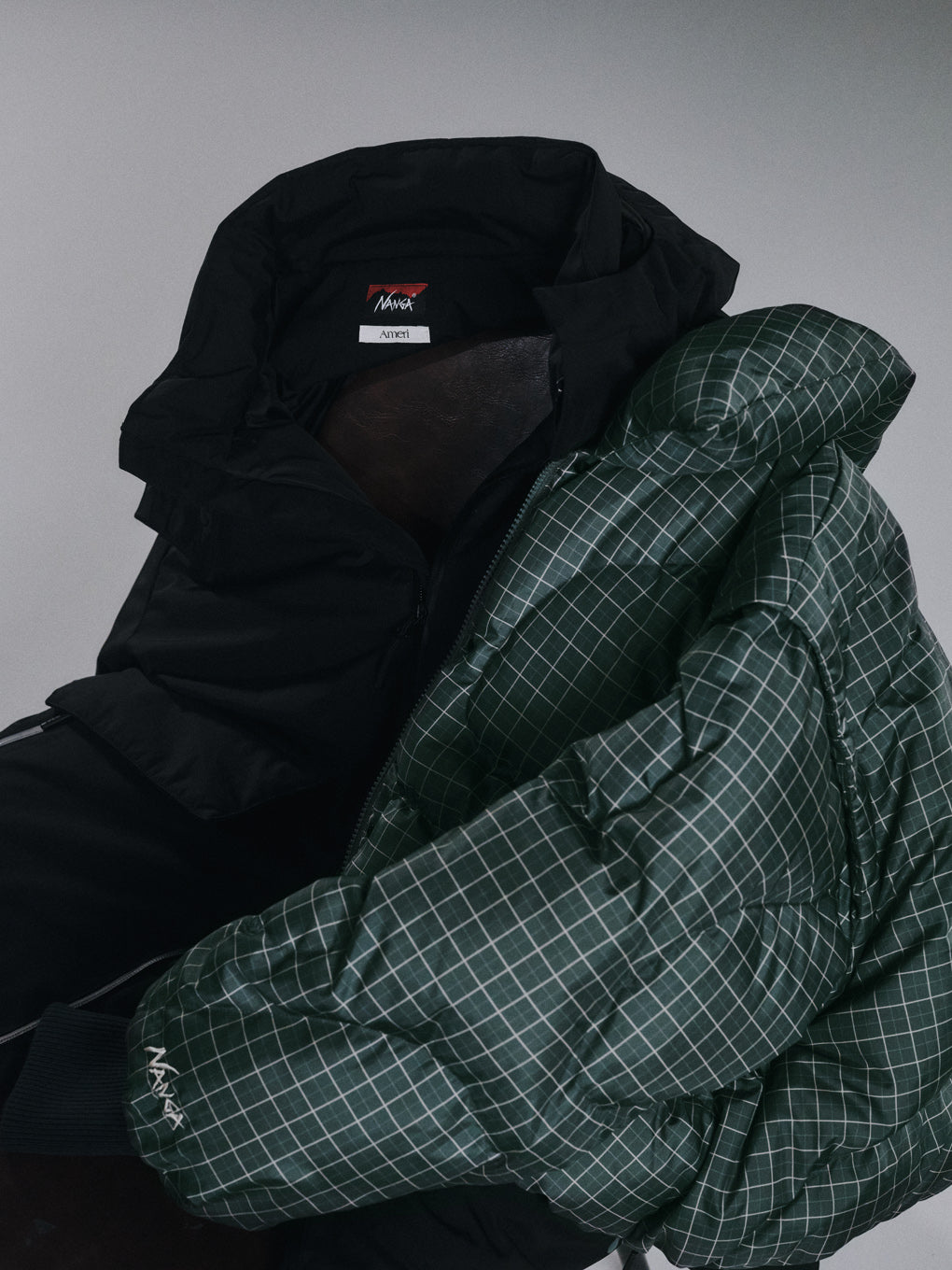 NANGA × Ameri 2WAY WAVE CHECK DOWN COAT