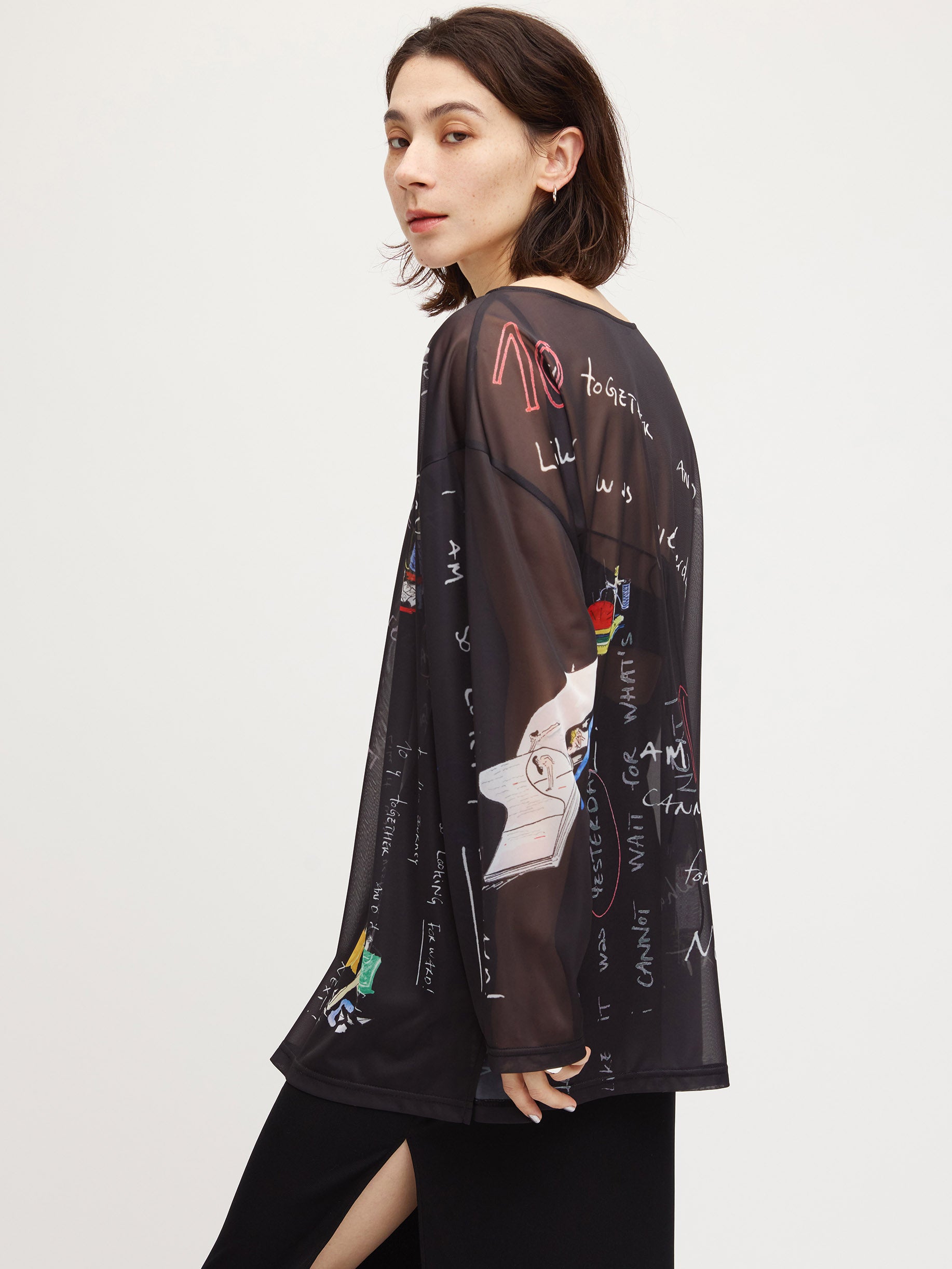 Gabrielle×AMERI 10TH HISTORY SHEER TOP