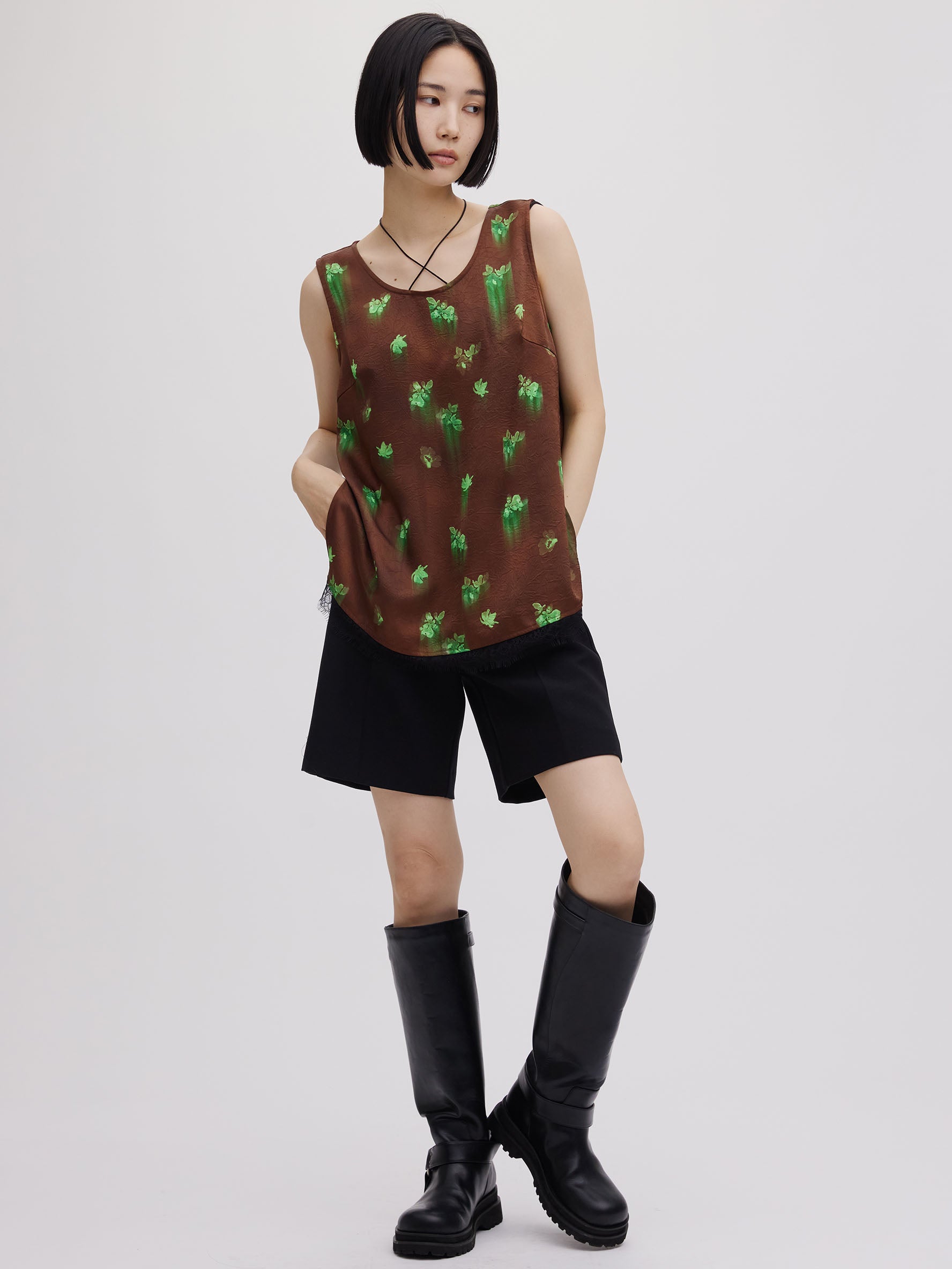 CLARA SATIN TANK TOP