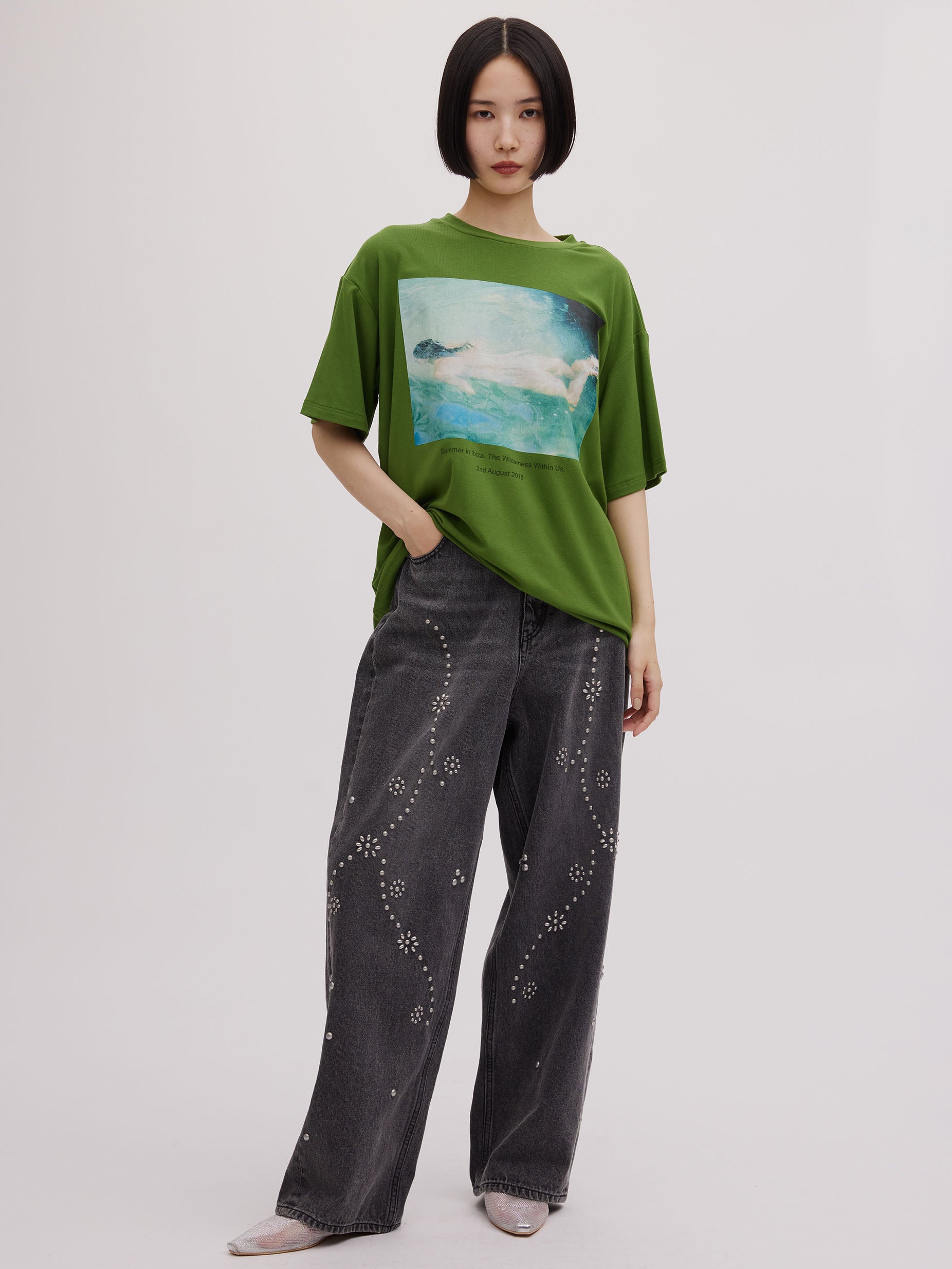 Silvia Conde Oliván×Ameri OVERSIZE TEE