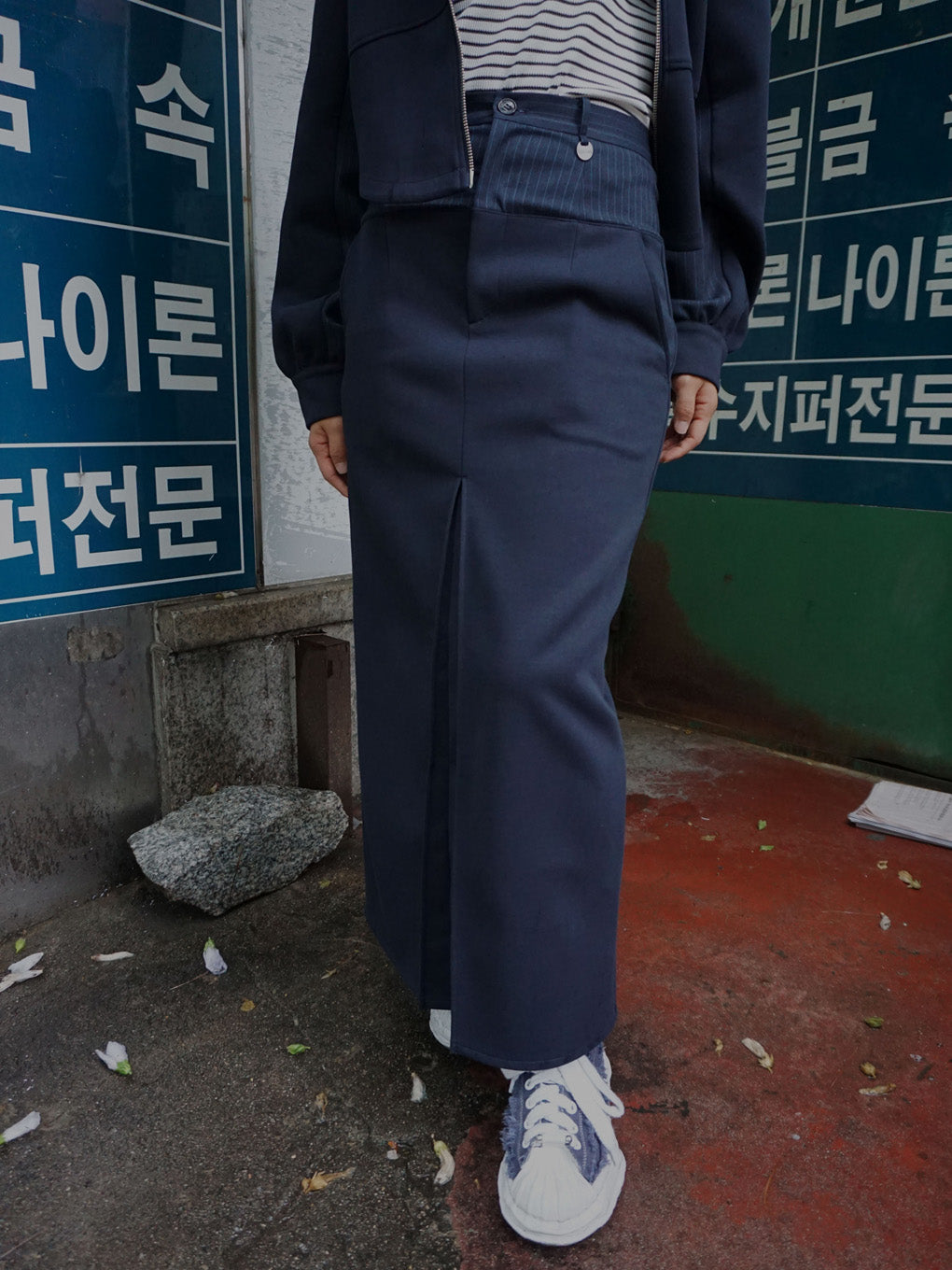 BONBOM×Ameri BONDING PENCIL SKIRT