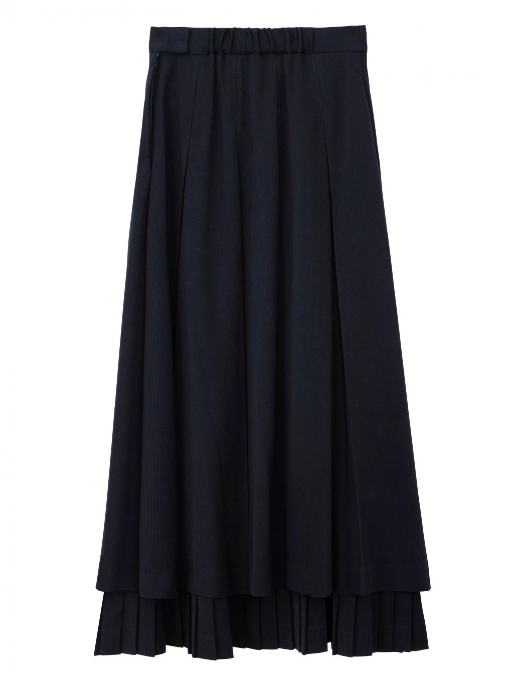 PLEATS LAYERED PLEATS SKIRT