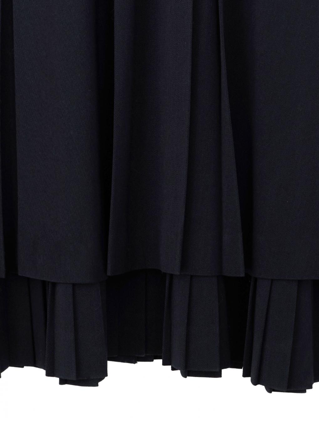 PLEATS LAYERED PLEATS SKIRT