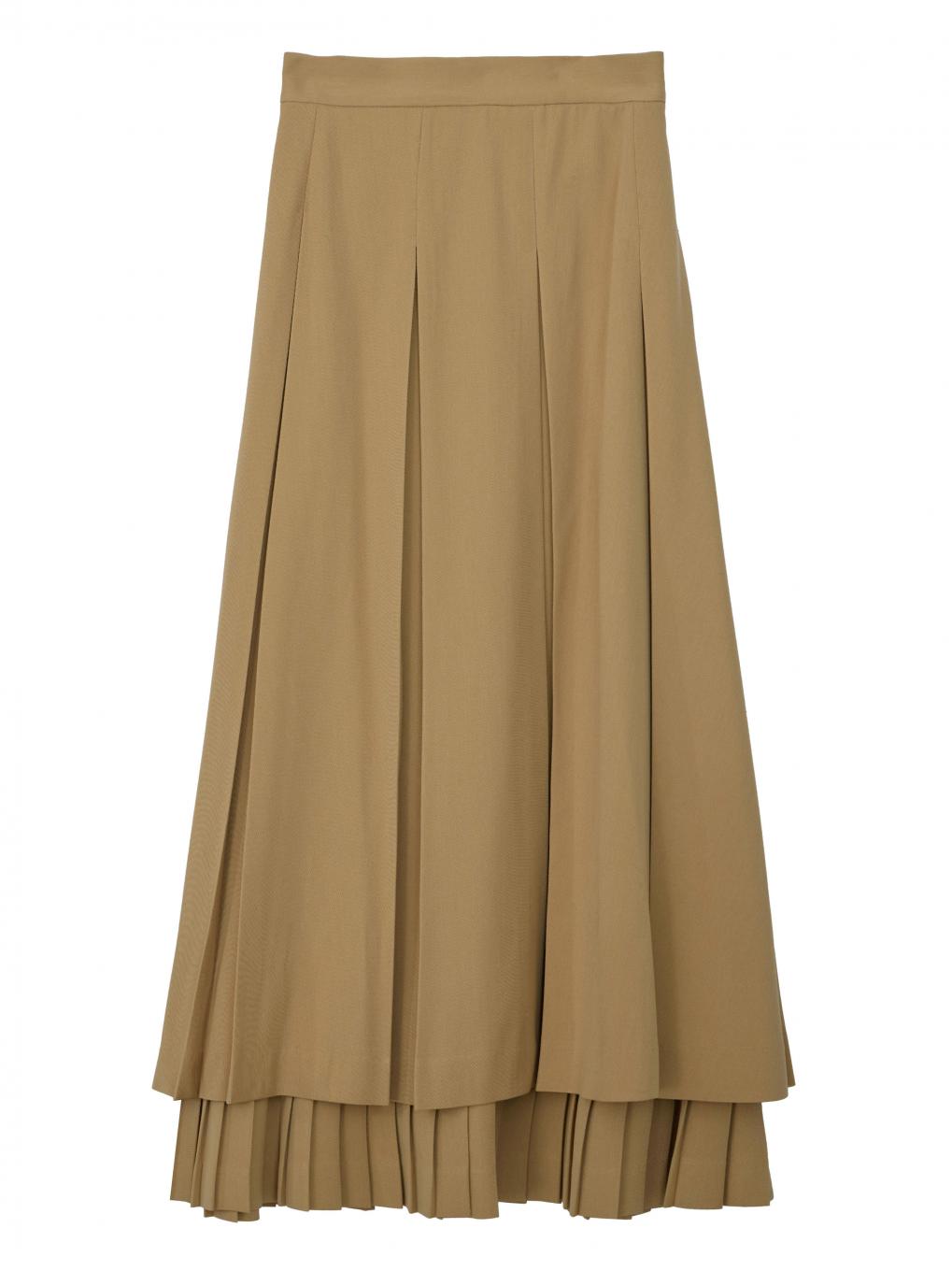 PLEATS LAYERED PLEATS SKIRT