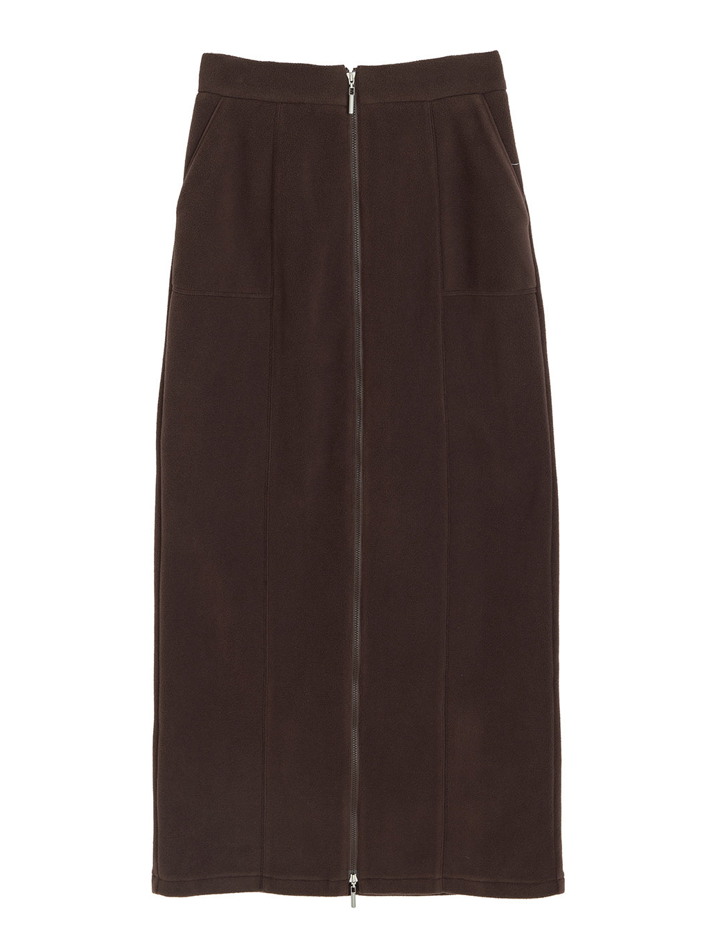 ZIP SLIT FLEECE SKIRT