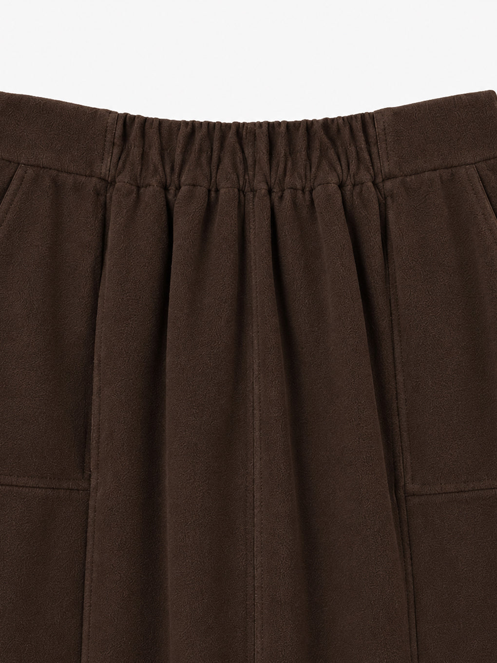 ZIP SLIT FLEECE SKIRT